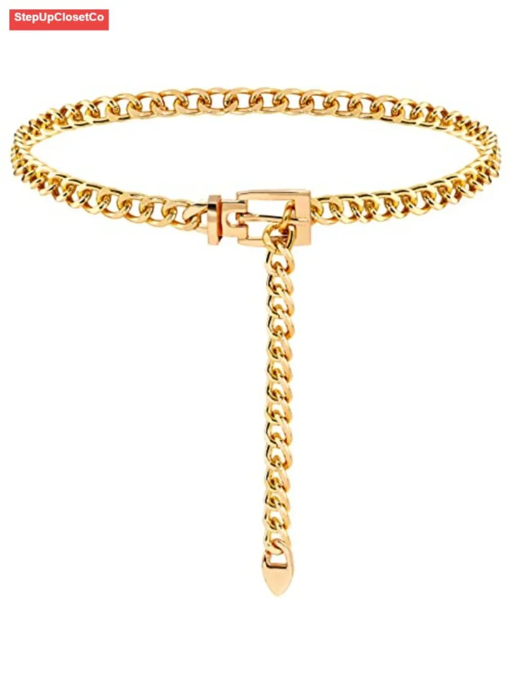 Alloy Chain Belt for Women Punk Adjustable Waist Body Chain